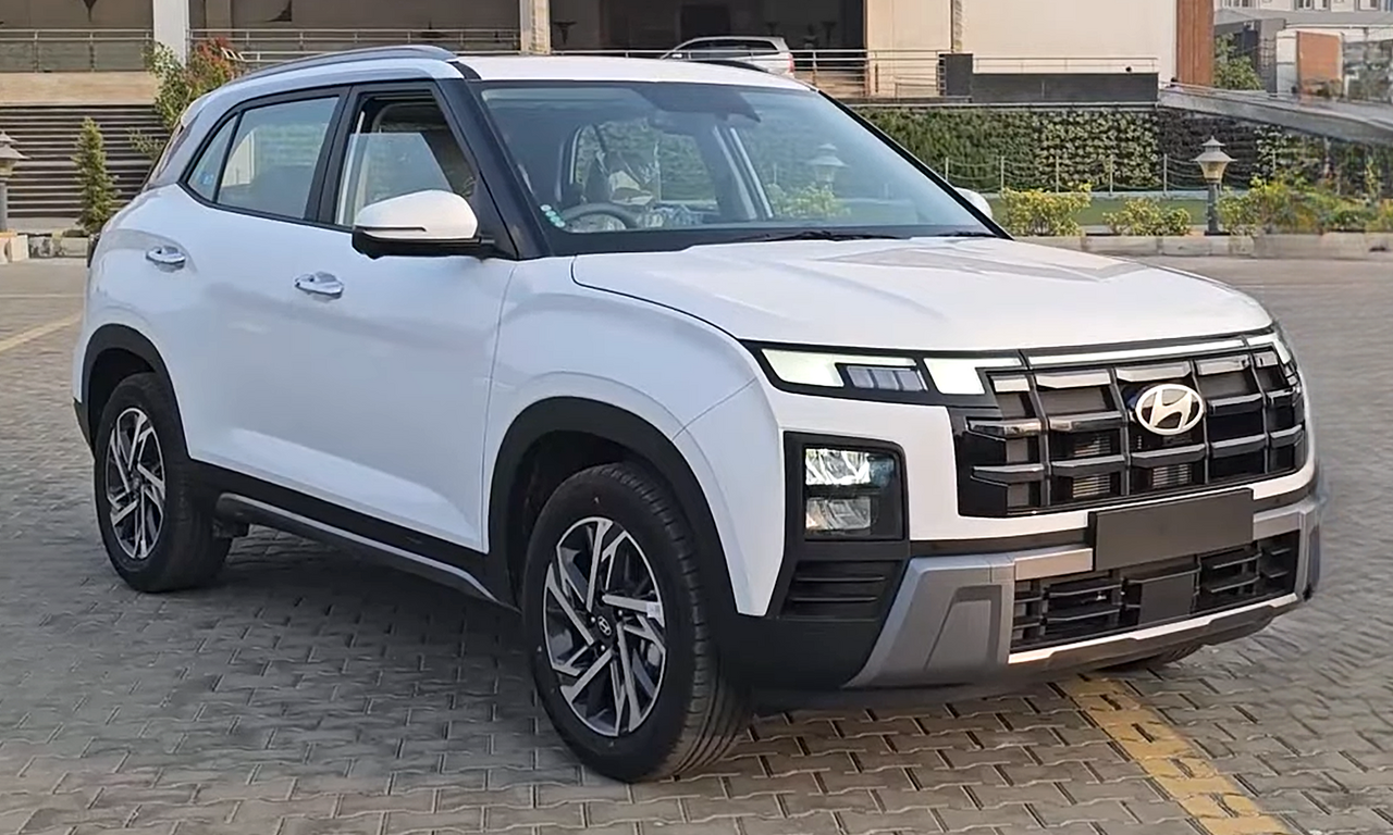 Hyundai Creta: 2024 India SX(O) petrol model. Reference image; not a promise of current variant appearance.