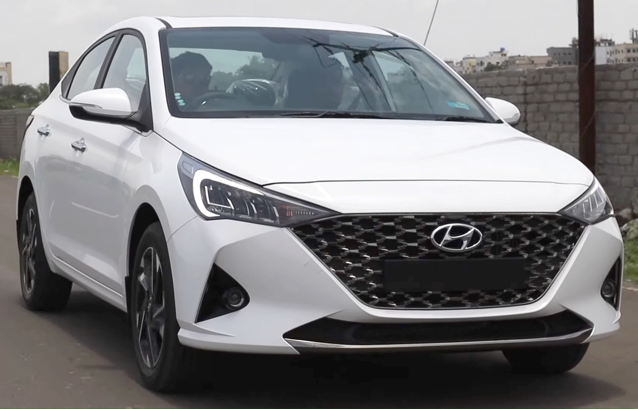 Hyundai Verna: 2020 previous-generation model; current design differs. Reference image; not a promise of current variant appearance.
